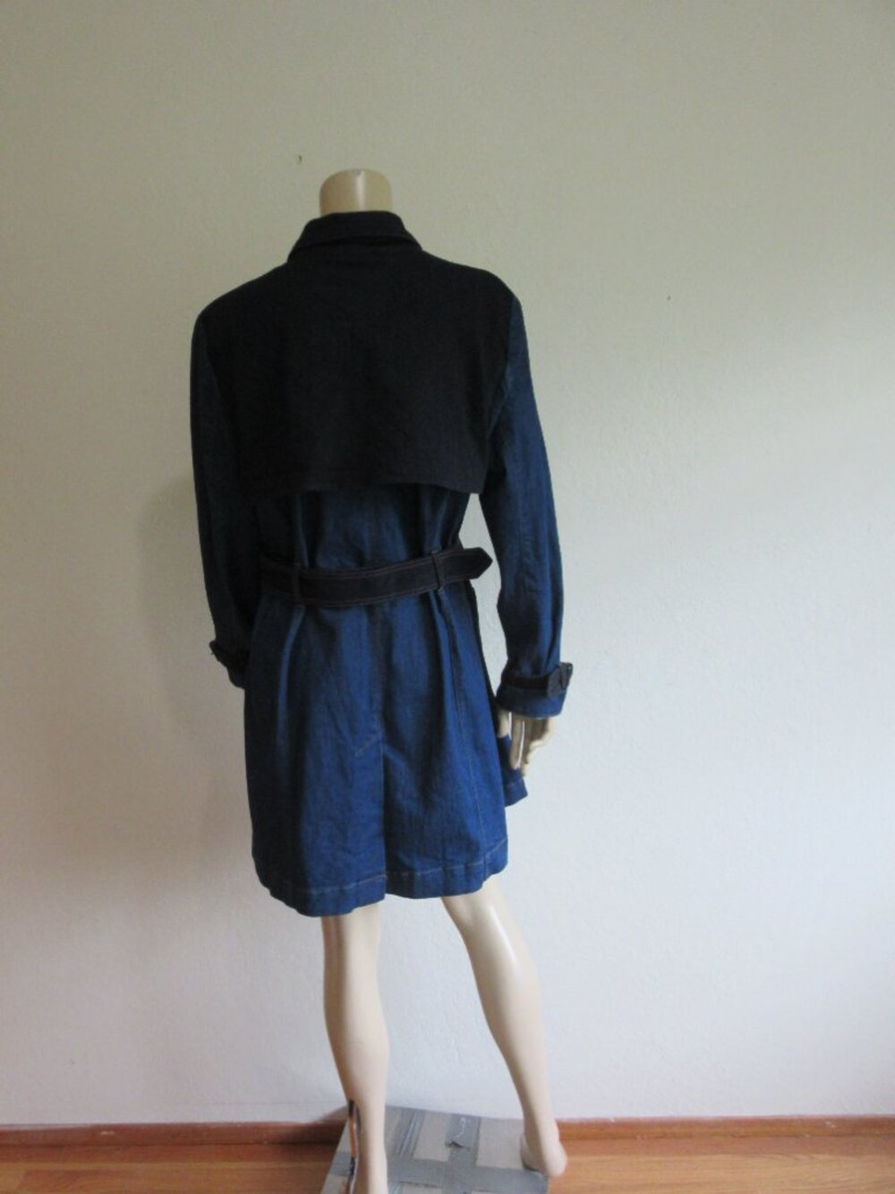 Gloria Vanderbilt Christian Siriano Denim Trench 14 Dress NWT - Picture 3 of 7